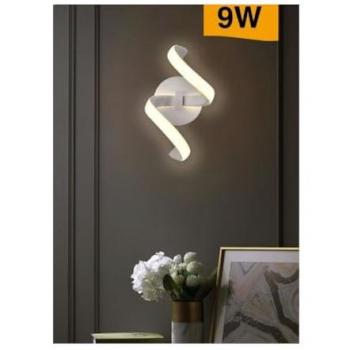 Applique LED Design Spirale 9 Watts Blanc