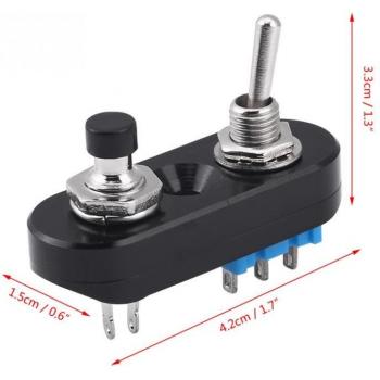 Aluminum Alloy On/Off Handlebar Switch for Motorcycle Headlight and Horn