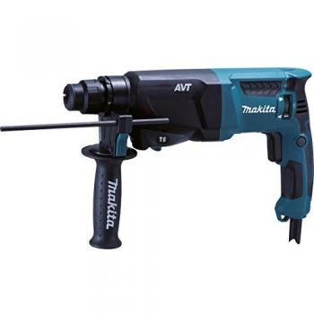 Burineur pneumatique Makita HR2601J pour forets SDS-PLUS de 26 mm dans un coffret d'entreposage MAKPAC