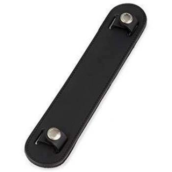 Leder Schulterpolster von Billingham SP10, 2,5 cm breit, Farbe Schwarz