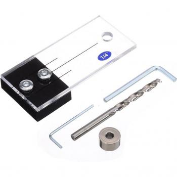 Gabarit de forage pour menuiserie 1/4 pouce