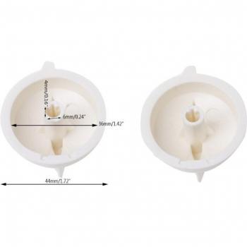 2Pcs Plastic Rotary Knob for Microwave Oven