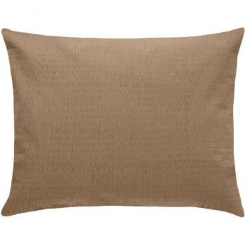 Manta de Almohada Mallorca de Café con Cremallera, Talla 40x80