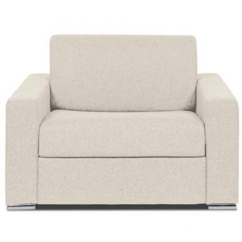 Fauteuil convertible pratique en tissu beige