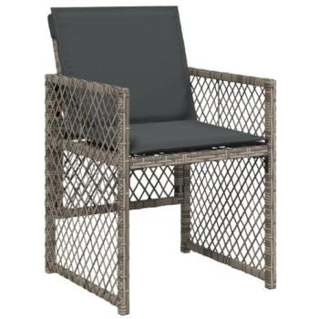 Chaises de jardin en résine tressée avec coussins