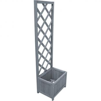 Jardinière en Treillis Bois Massif 40x30x135 cm