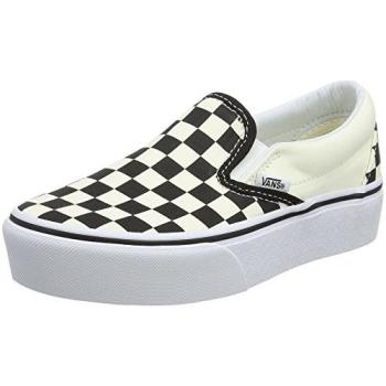 Vans Women’s White Fabric Platform Sneaker