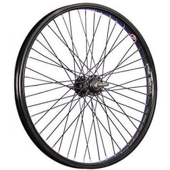 Roue avant 20 pouces BMX noir 48 mm axe traversant