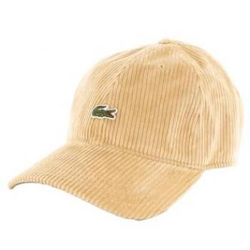 Casquette ajustable Lacoste en velours côtelé