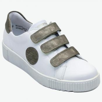Baskets Remonte R7902 Cuir Blanc avec Scratch