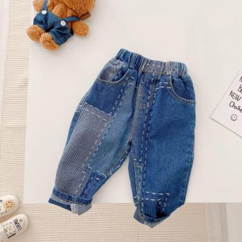 Spring Kids Patchwork Jeans in 2 Colors