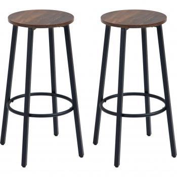 Vintage Barhocker mit Fußstütze
