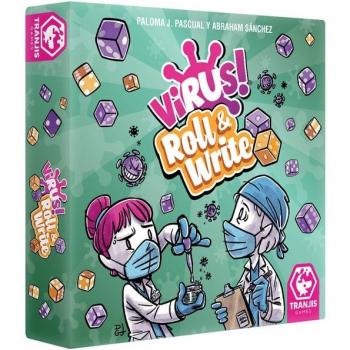 Juego de cartas virus! roll & write