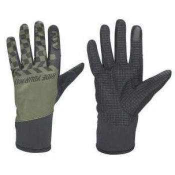 Northwave Winter Active Grüne und Schwarze Fahrrad-Handschuhe 2024 XL