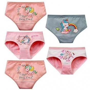 MiSense 5 Paquet Slip Fille Caleçon Bébé 2-9 Ans