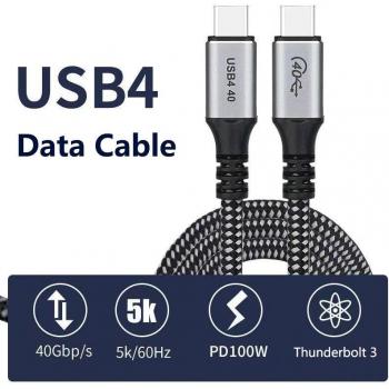 Cable de datos Thunderbolt 3 40G/bps para Macbook Pro