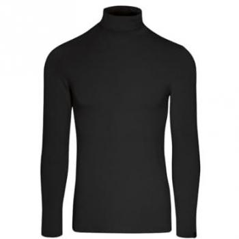 Rollkragenshirt TRIGEMA TRIGEMA Rollkragen-Shirt aus elastischer Viskose Gr. M, schwarz, Damen