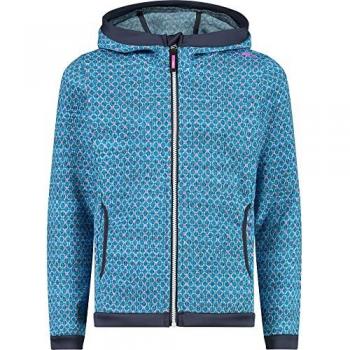 Cmp Forro Polar Infantil con Capucha 32h1255 Turquesa / Púrpura Fluo 6 Años