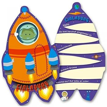 Alien‑Party Einladungspaket für kleine Astronauten