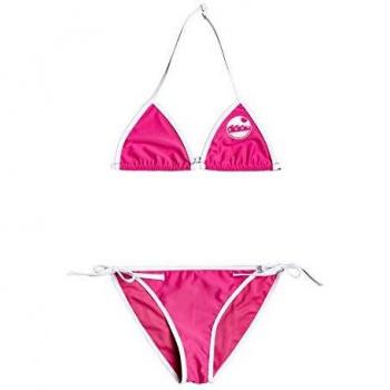 Roxy Bikini Tiki Tri Fille 8-16 Ans, Pink Flambe, Taille L