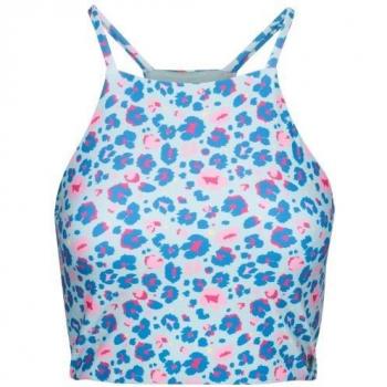 Trepass Leocorno Top di Nuoto Leopardato Harlow XS Blu Scuro (Donna)