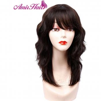 Heat Resistant Brown Blonde Black Curly Bob Wig for Women