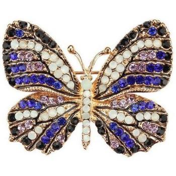 Broche de Mariposa de Joyería DIY con Cristales de Colores