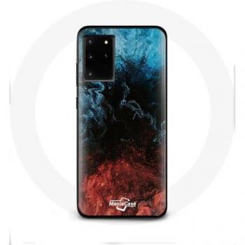 Involucro Samsung Galaxy S11 Plus motivo astratto rosso nero blu