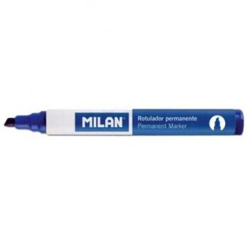 Milan rotuladores permanentes color rojo 4 mm, caja de 12 unidades