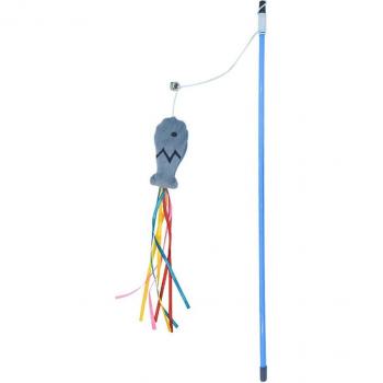 Bâton de pêche pour chat coloré