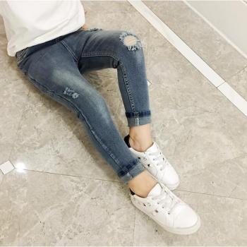 Girls Casual Denim Leggings