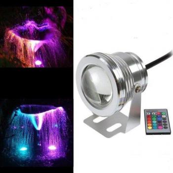 Luces Acuáticas RGB 1000 Lumen 10W Fuente 12V IP65