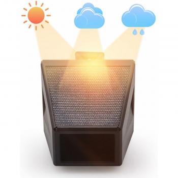 Alarma de luz y sonido para granja, con sirena estroboscópica y sensor de movimiento