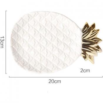 Plato de almacenamiento para joyas en porcelana