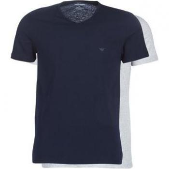 Emporio Armani Unterziehshirt CC722 Pure Cotton (Packung, 2-St., 2er-pack) Herren T-Shirt V-Neck Unterhemd Short Sleeve aus 100% Baumwolle