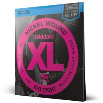 D'Addario Long Scale Nickel Bass Strings EXL170BT