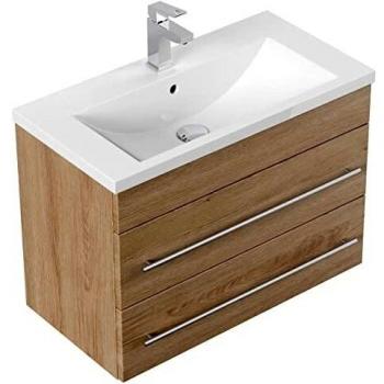 Light Oak Emotion Mars 700 Bathroom Furniture Slimline
