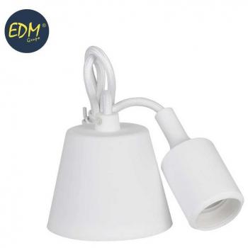 Llum penjant de silicona e27 60w blanc (98.4cm) edm