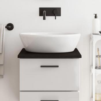 Vidaxl Dark Brown Bathroom Countertop 40x50x2cm Treated Solid Wood