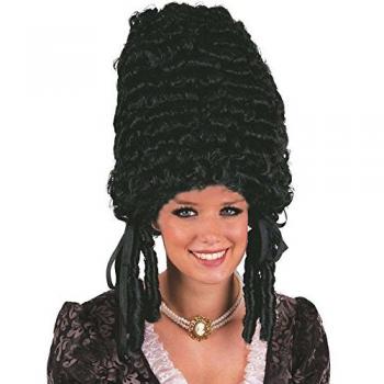 Parrucca Nera Stile Pompadour