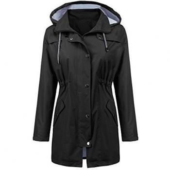 IWoo Plus‑Size Light Layered Rainwear