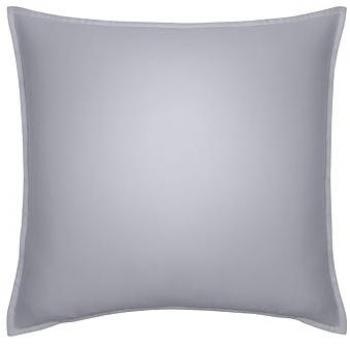 Essix Taie d'oreiller unie en satin de coton, PALAZZO Gris 65 x 65 cm