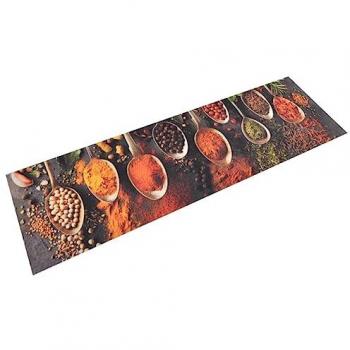 VidaXL Tapete de Cozinha 45x150 cm em Veludo com Design de Colheres