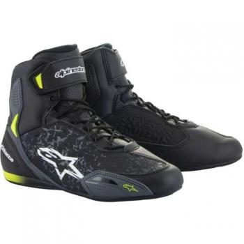 Faster-3 Black/Yellow Fluo Motorcycle Shoes