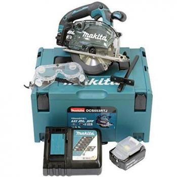 MAKITA DCS553RTJ Cortador de metal BL 18V LXT 150mm 5Ah 2bat. MakPac