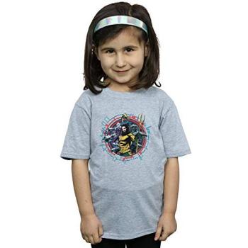 Aquaman Girl’s Grey Cotton Shirt (Size 5-6)