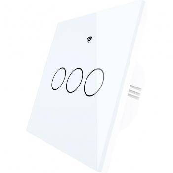 Verbesserter WiFi RF433 Touch-Schalter, 2/3 Wege, kompatibel mit Clever Life/Tuya, Alexa und Google Home