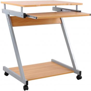 Home Office Workstation from VASAGLE in Red Beech Finish