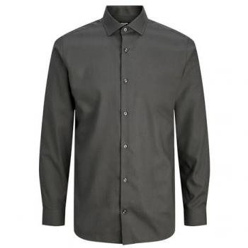 Unifarbenes Jack & Jones Langarmhemd für den Alltag