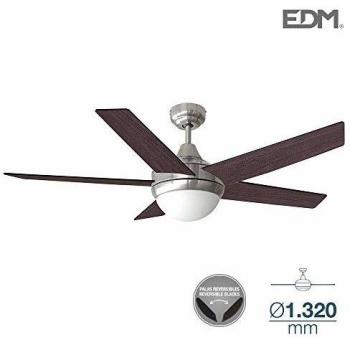 Ventilatore Sottotetto Luminoso, 60W, Nero